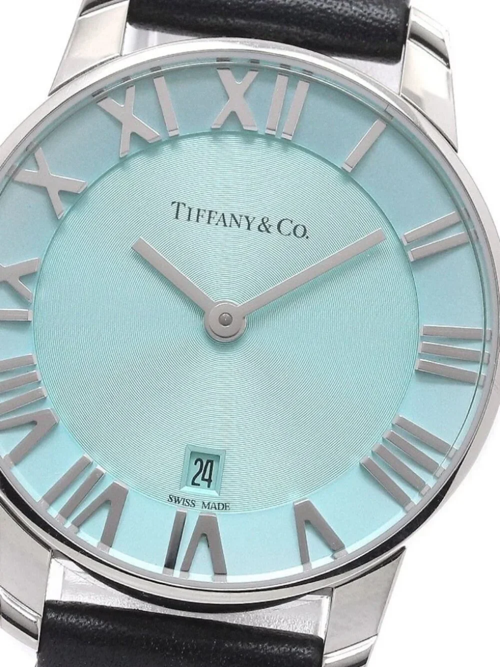 TIFFANY & Co. Atlas Ref.63452785 Date blue Dial Quartz Ladies Watch_945192